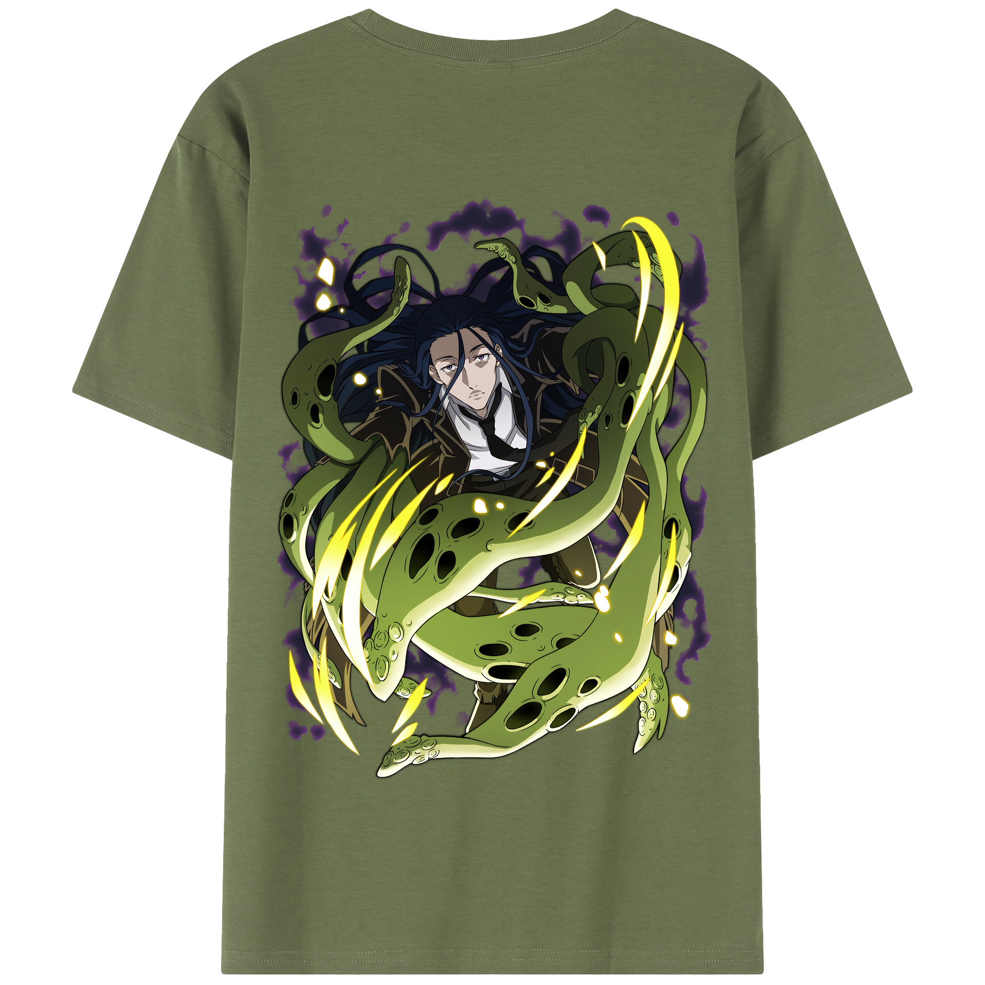 （画像用） 文豪ストレイドッグス Bungo Stray Dogs 綿100％半袖Tシャツ（背面プリント）